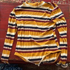 Striped Long Sleeve Bodysuit